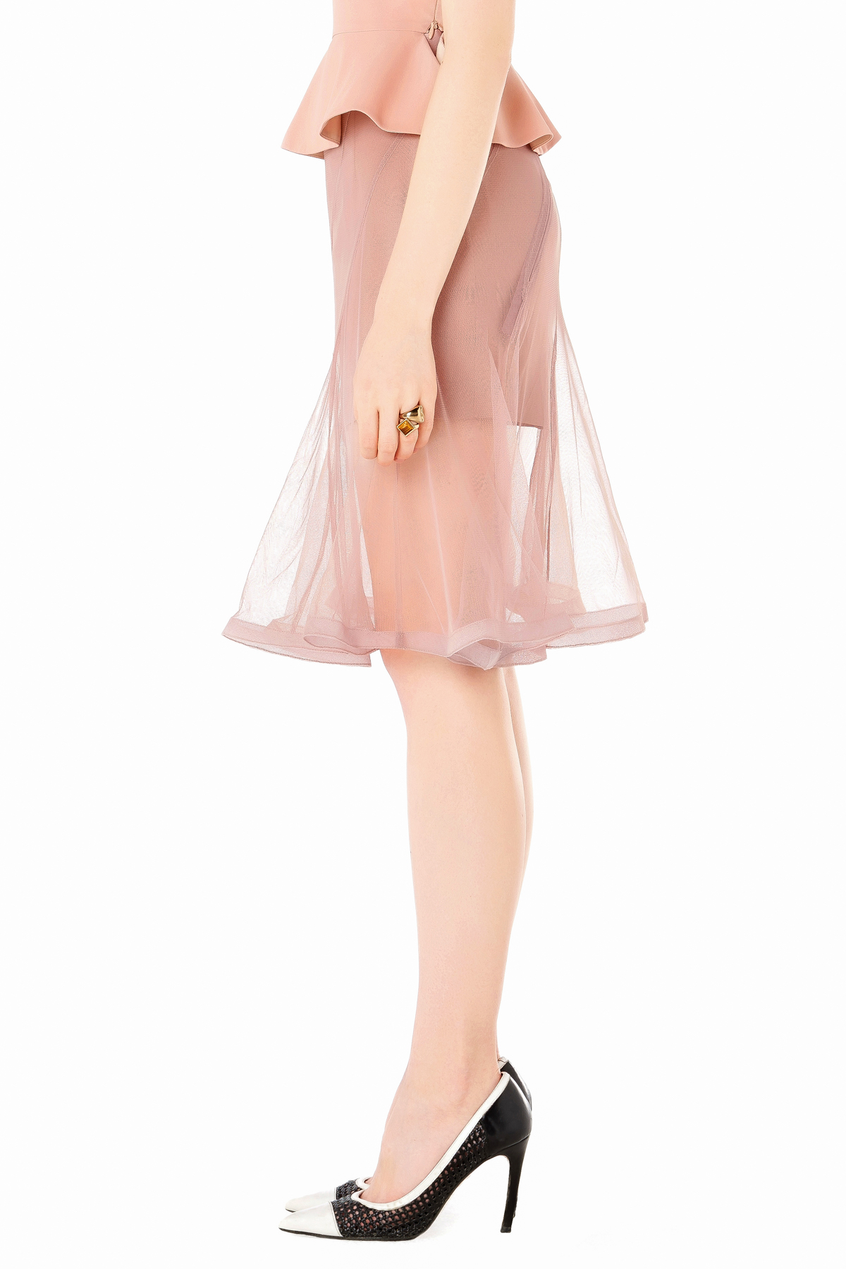 POEM, skirt, see-through skirt, pink skirt, designer outfit, outfit, fashion, designer clothes, designer brands, ชุดแบรนด์เนม, เช่าชุด, กระโปรง, ชุดออกงาน, ชุดปาร์ตี้