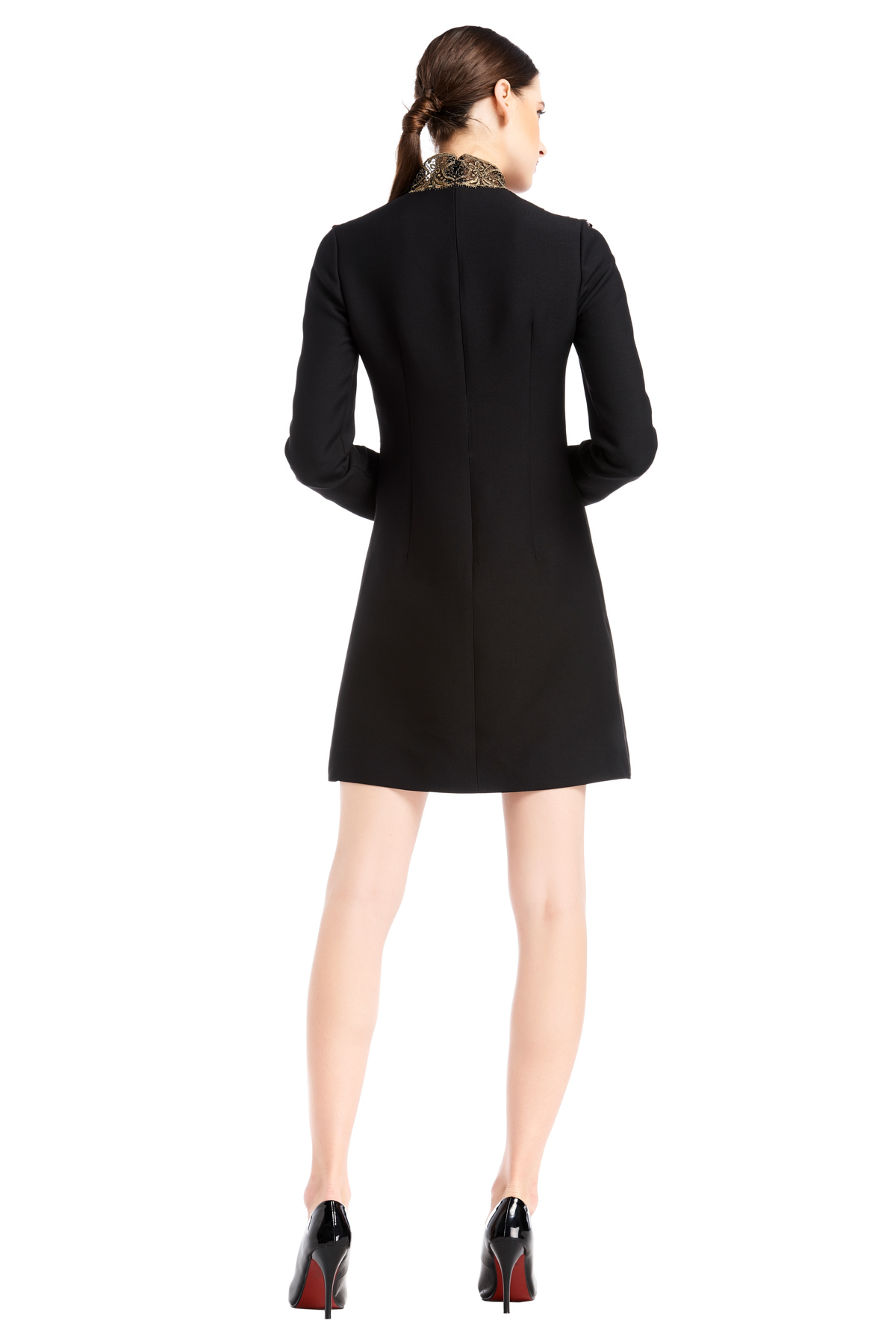 Valentino, dress, mini dress, black dress, print dress, short dress. party dress, designer dress, outfit, fashion, designer clothes, ชุดแบรนด์เนม, เช่าชุด, เดรส, เดรสสั้น, ชุดออกงาน, ชุดปาร์ตี้