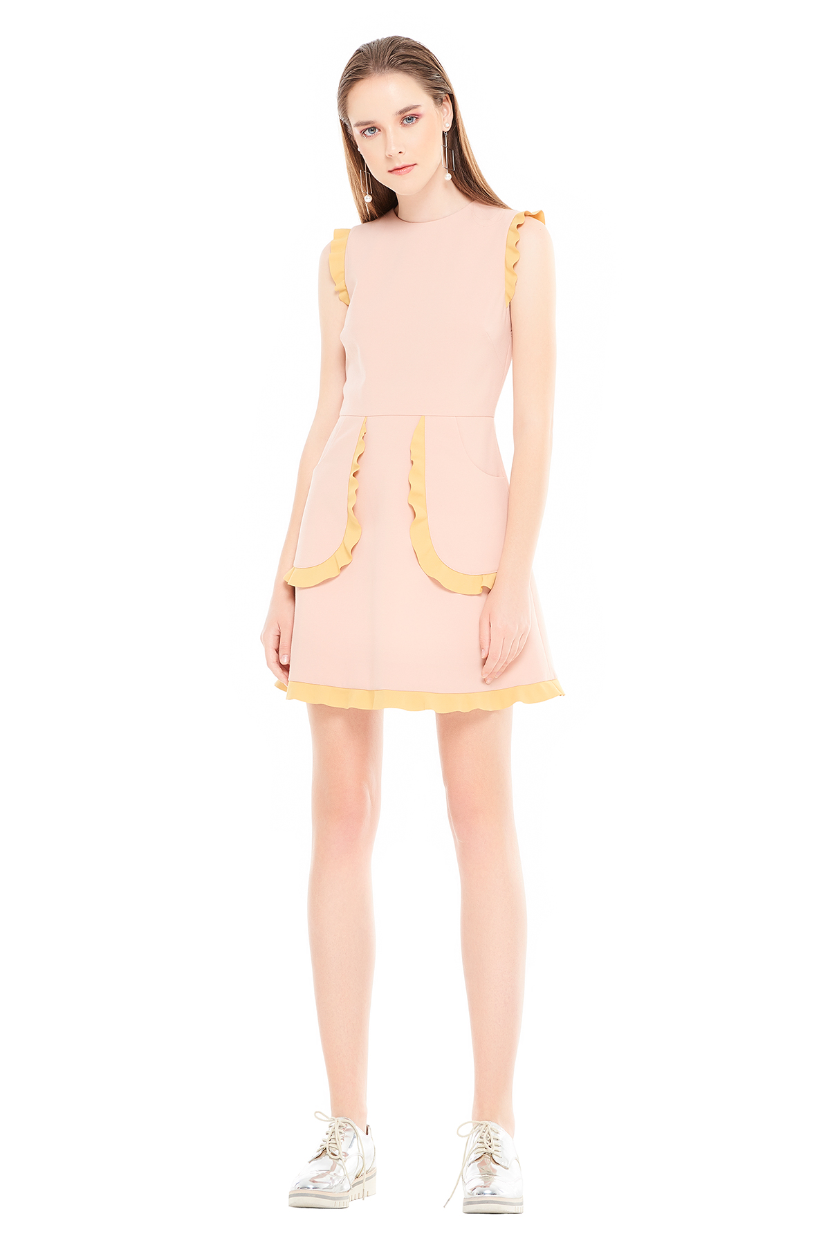 RED VALENTINO★素敵！Ruffle-trimmed pleated tulle mini dress REDVALENTINO Ruffle-trimmed pleated tulle mini dress | THE